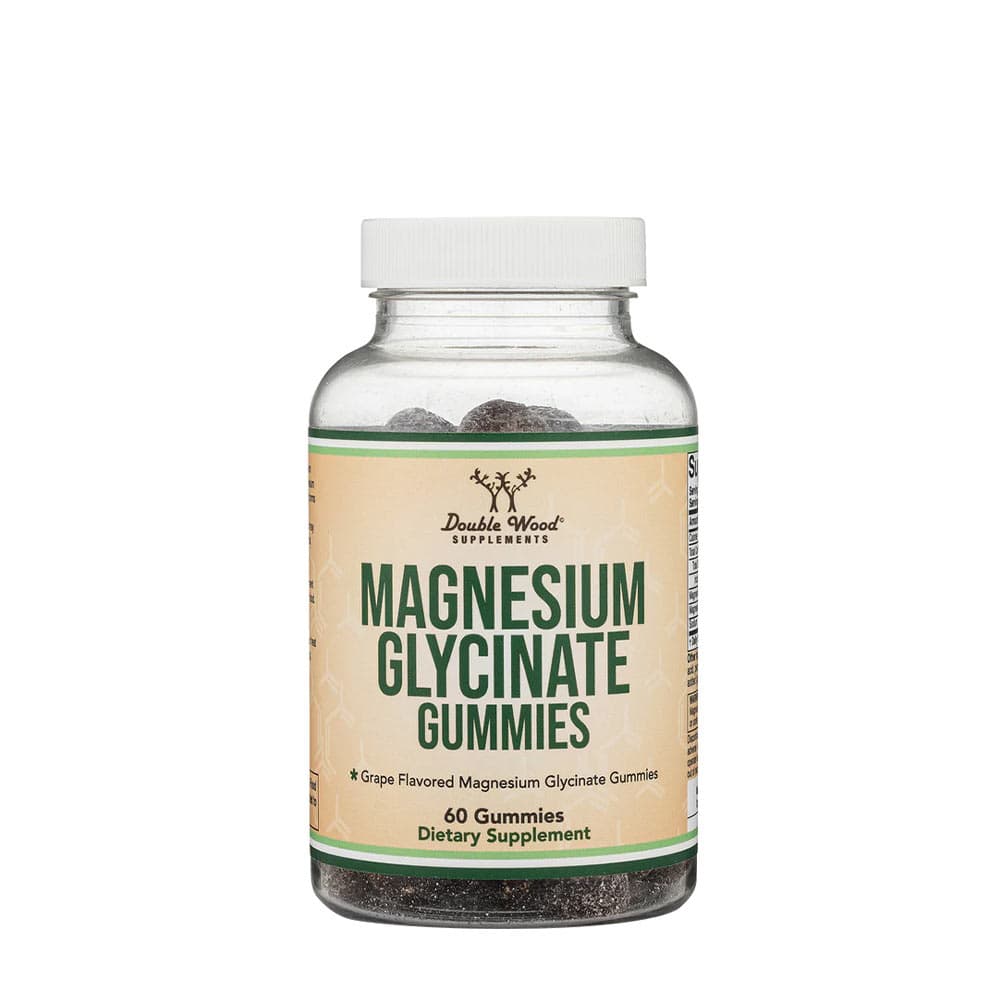 Double Wood Supplements Gummies Magnésium Glycinate - 60 bonbons à mâcher – Double Wood Supplements emballage