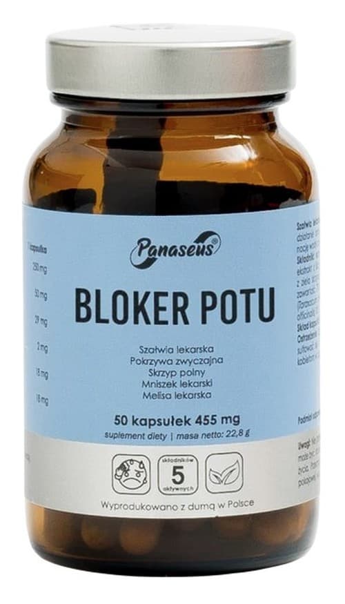 Panaseus Sweat Blocker 50 capsule – 50 giorni di trattamento – Panaseus confezione