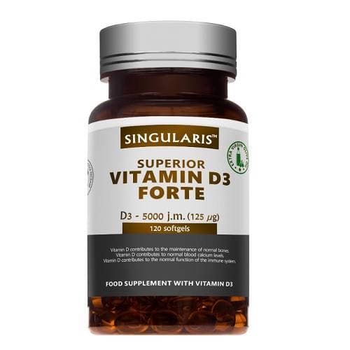 Singularis Superior Witamina D3 Forte 5000IU 120 capsule – Singularis packaging