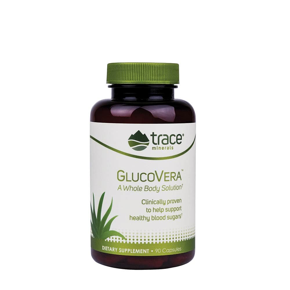 Trace Minerals GlucoVera - 90 capsules – Trace Minerals packaging