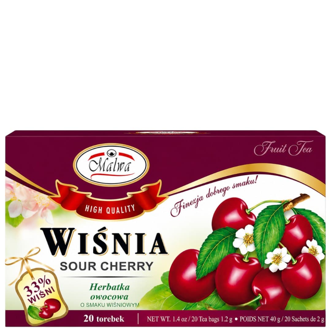 Fito Apteka / Malwa - Malwa (Sob o rótulo Shalira) - Cherry Tea Fix 25*2g – Malwa packaging