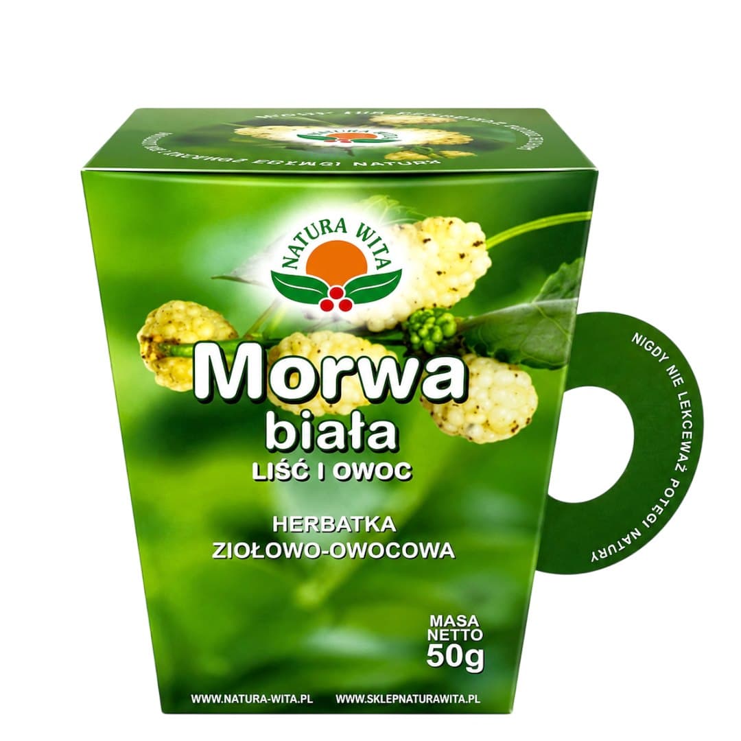 Natura-Wita - White Mulberry Leaves And Fruit - 50g – Natura-Wita förpackning
