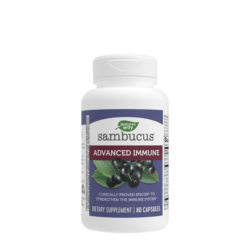 Nature's Way - Sambucus Advanced Immune - 80 cápsulas – Nature's Way empaque
