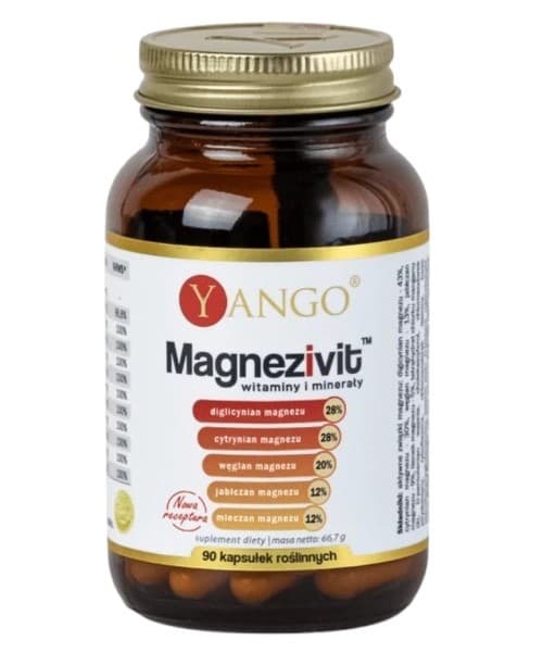 Yango Magnezivit – 90 kapslar – Yango förpackning