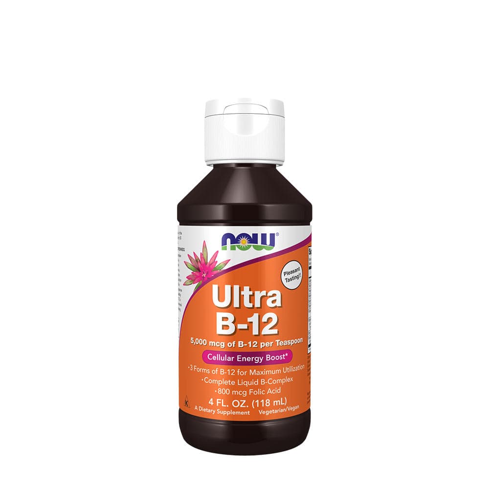 NOW Foods - Vitamin B-12 Ultra Liquid 118ml – NOW Foods packaging
