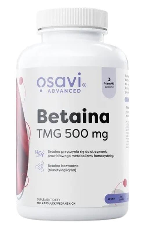 Osavi - Betaina TMG 500 mg, kapslar – Osavi förpackning