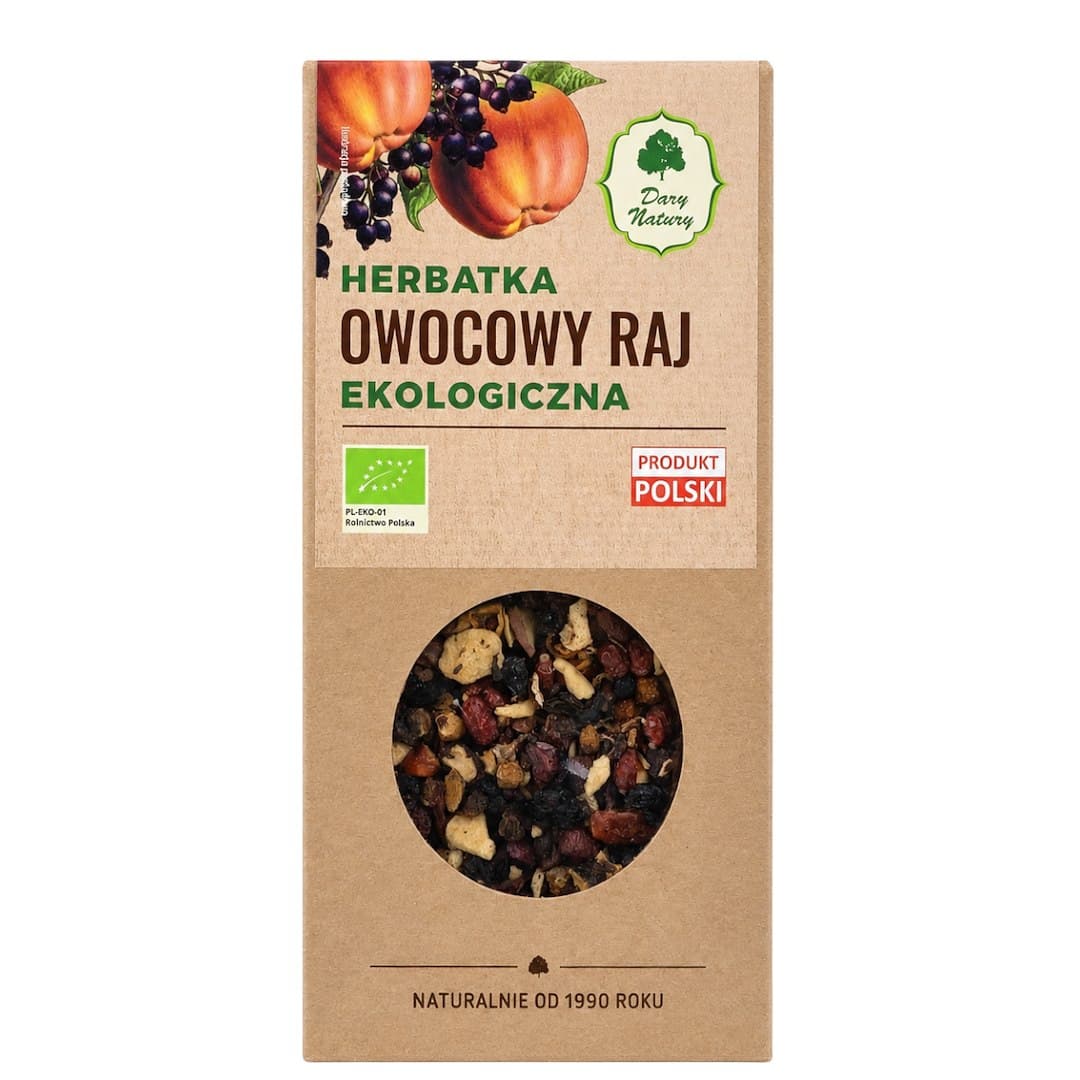 Dary Natury - Fruit Paradise Tea - 100g – Dary Natury verpakking