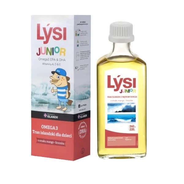 Lysi - Olio di fegato di merluzzo islandese per bambini 250 ml – Lysi confezione