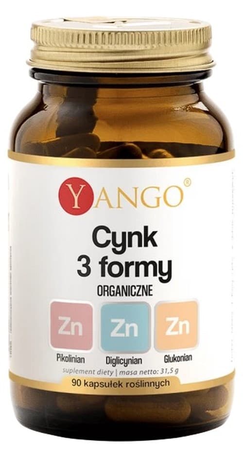 Yango - Zinc 3 Forms Organic - 90 capsules – Yango verpakking