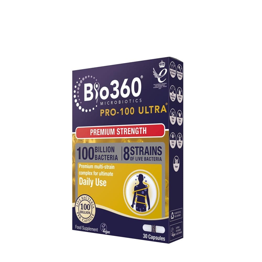 Bio360 Natures Aid Pro-100 Ultra - 100 Billion Bacteria - 30 Capsules – Bio360 packaging