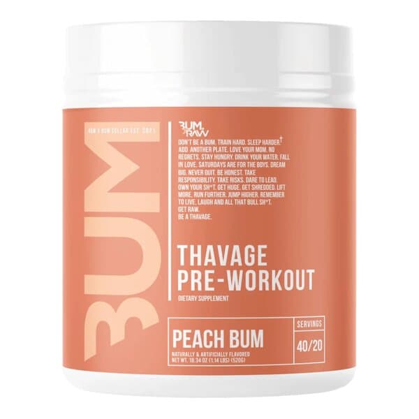 Raw Nutrition - Savage Pre-Workout (Peach - 520g)