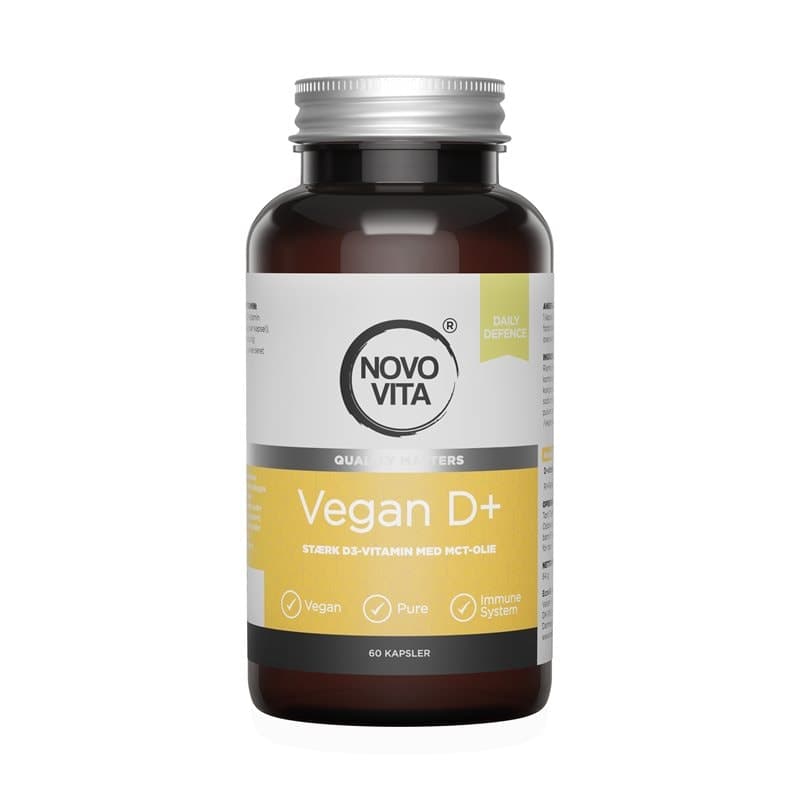 Vegan D+ 80 μg 60 capsules | Novo Vita – Novo Vita emballage