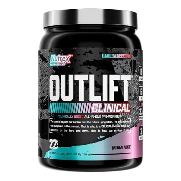 Nutrex Outlift Clinical - 628g Pre-Workoutpulver