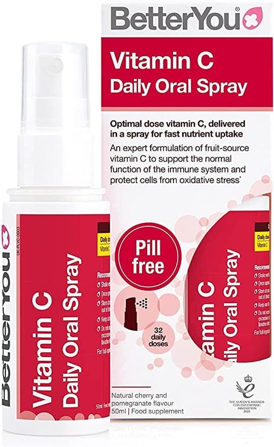 Better You - Vitamin C Daily Oral Spray 50ml - Cerise & Grenade – Better You emballage