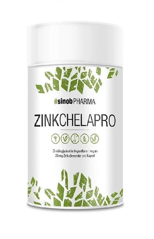 Sinob Pharma - Zinc Chelapro - 60 Capsules – packaging
