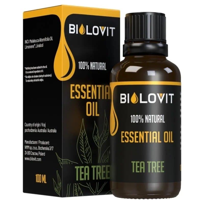 Bilovit - Aceite esencial de árbol de té – Biolovit empaque