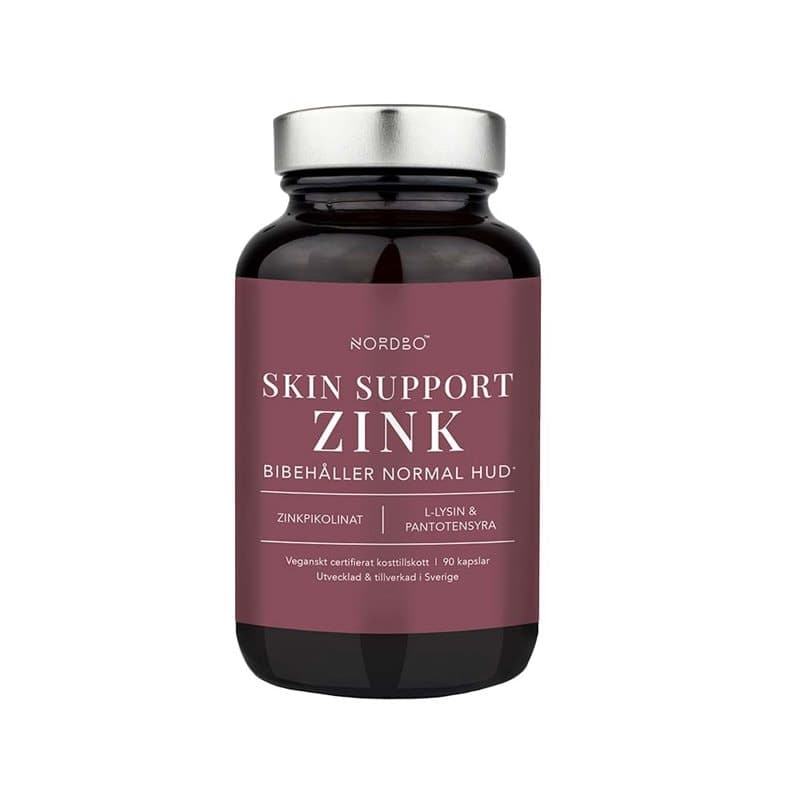 Skin Support Zink 90 cápsulas | Nordbo – Nordbo embalagem