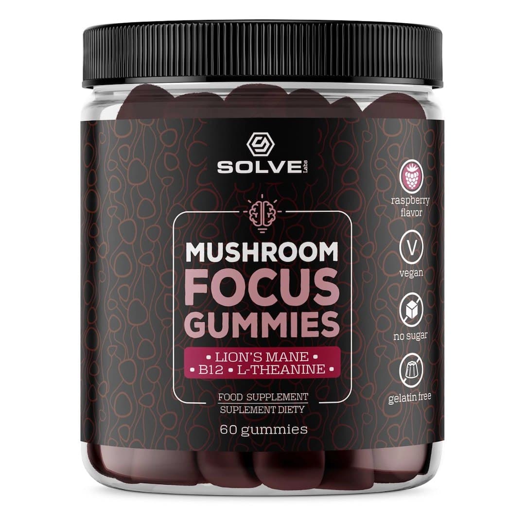 SolveLabs Mushroom Focus Gummies 60 Geleés