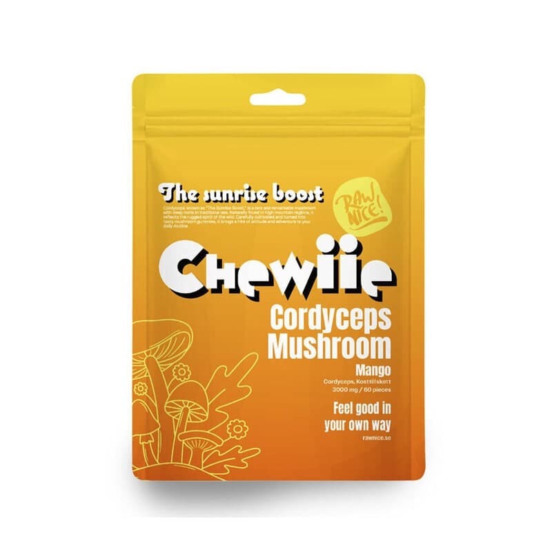 Chewiie Mushroom Gummies - Cordyceps | Rawnice – Rawnice förpackning