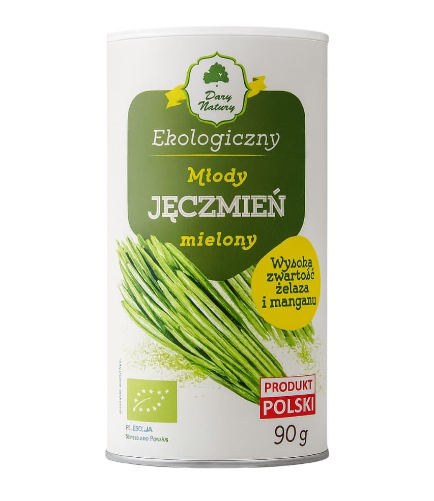 Dary Natury - Young Barley - 90g – Dary Natury förpackning