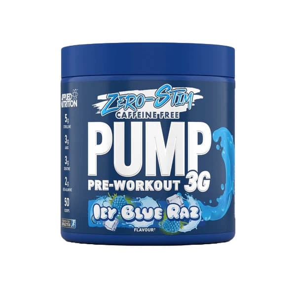 Applied Nutrition Pre-Workout Powder Icy Blue Raspberry 375g – Applied Nutrition packaging