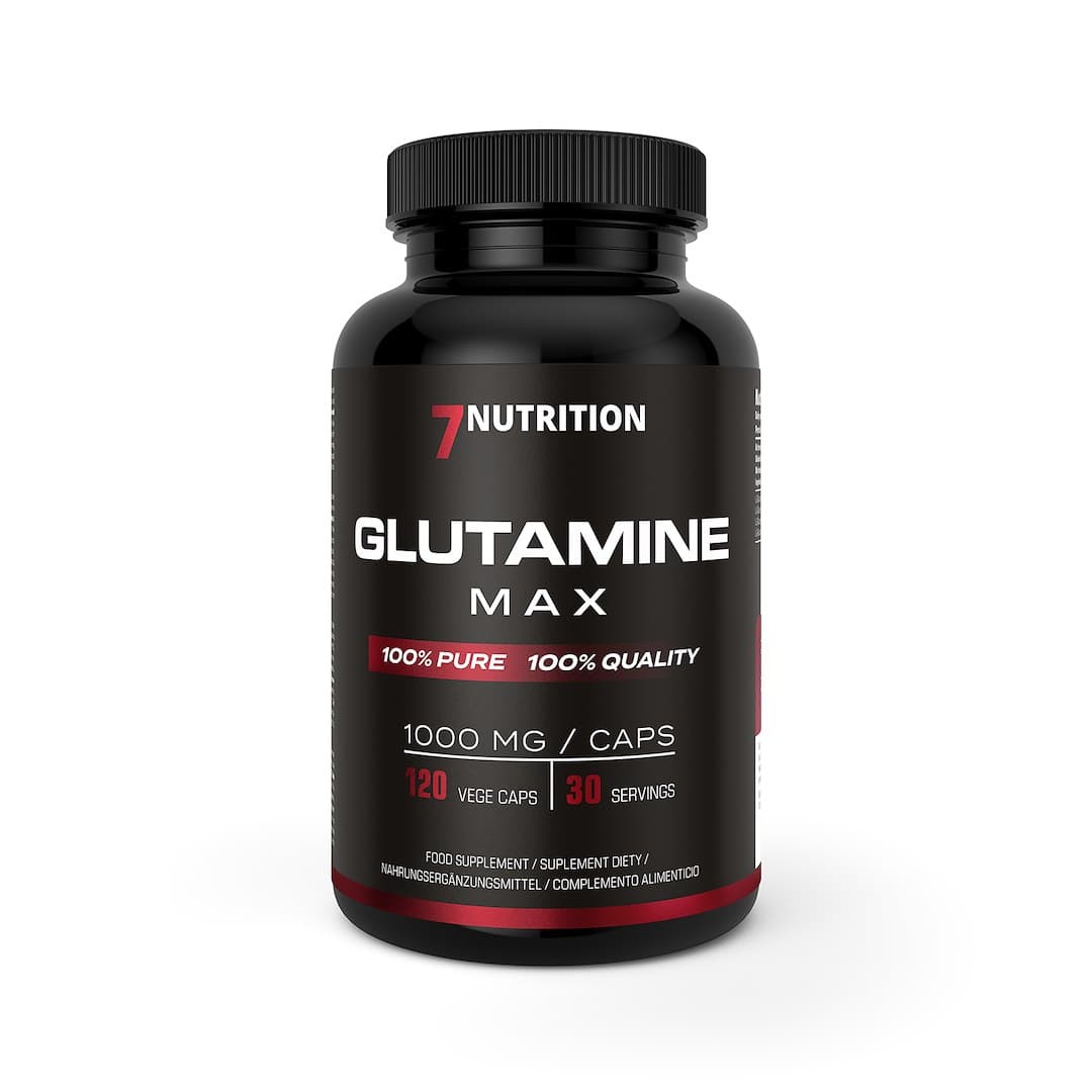 7Nutrition - Glutamine Max 1000mg - 120 cápsulas – 7 Nutrition empaque