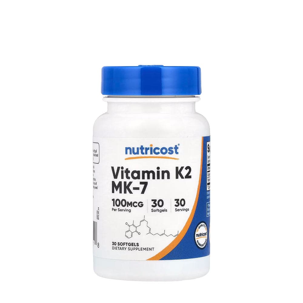 Nutricost - Vitamina K2 MK-7 - 30 Cápsulas – Nutricost embalagem