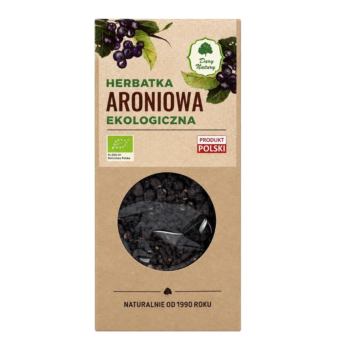 Dary Natury - Organic Aronia Tea - 100g – Dary Natury förpackning