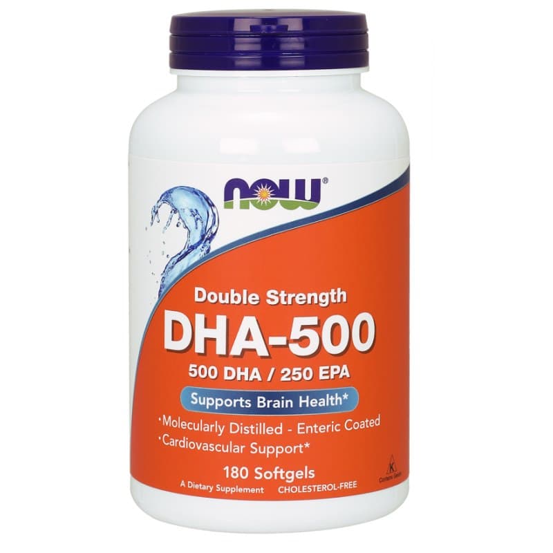 NOW Foods - DHA-500 – NOW Foods förpackning