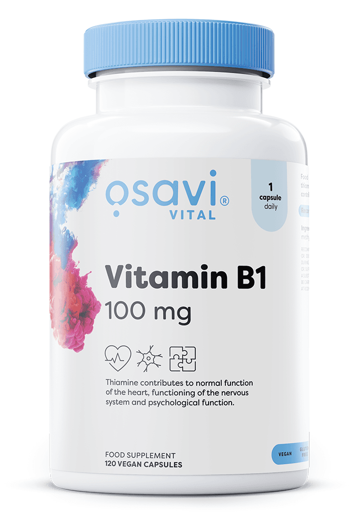Osavi Vitamin B1 100 mg - 120 vegetable capsules – Osavi packaging