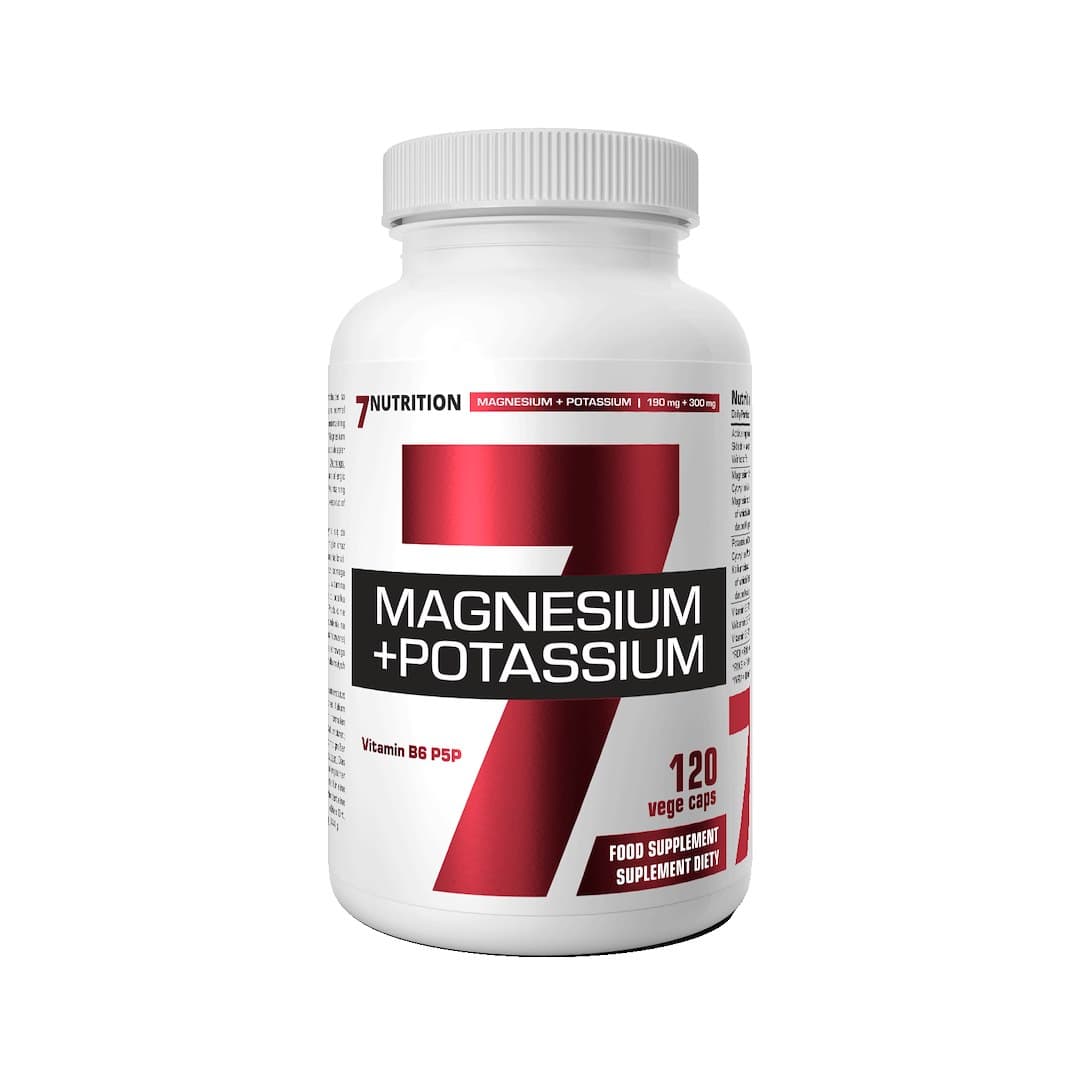 7Nutrition Magnesium + Potassium B6 - 120 Capsules Végétariennes – 7 Nutrition emballage