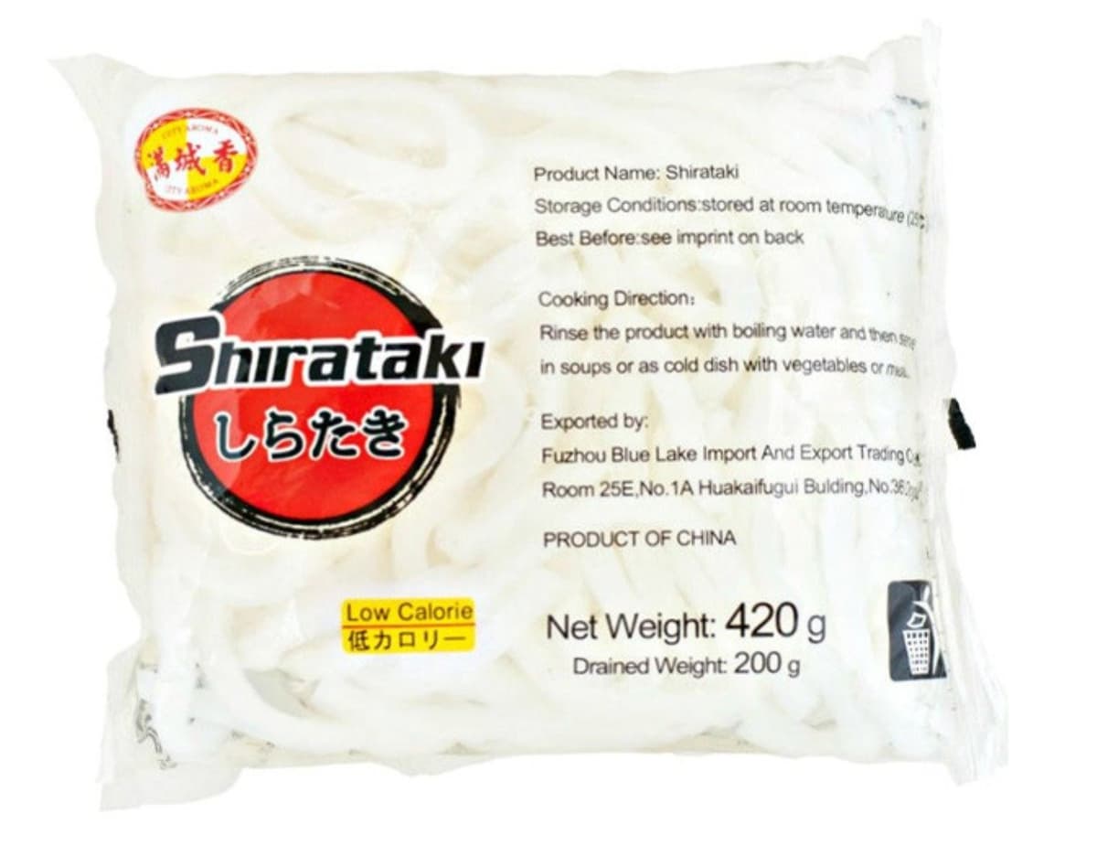 City Aroma Makaron Shirataki Konjac Udon 200 g – City Aroma förpackning