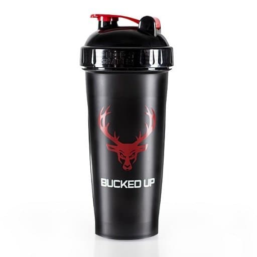 Bucked Up - Vaso mezclador - 800 ml, negro y rojo