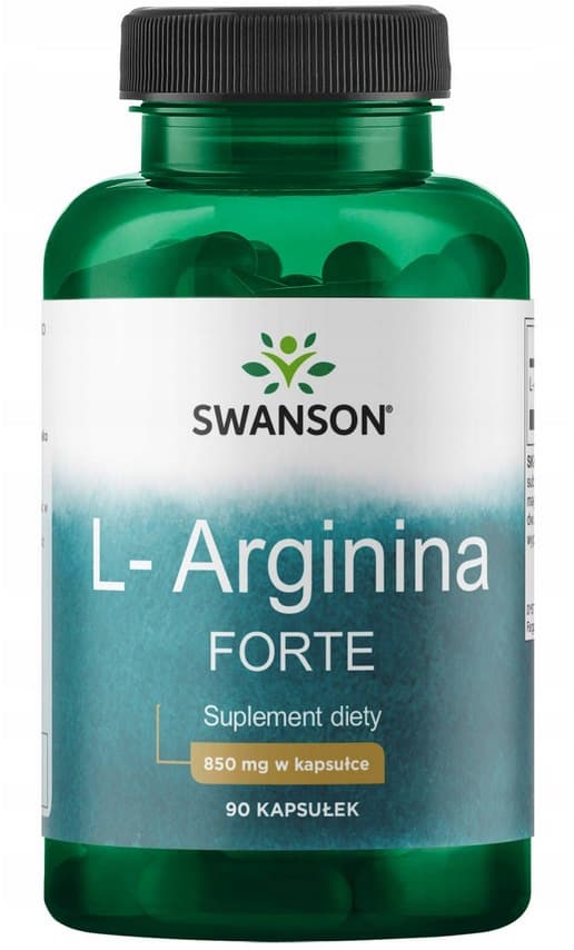 Swanson - L-Arginine Maximum Strength - 850mg (90 Kapseln) – Swanson Verpackung