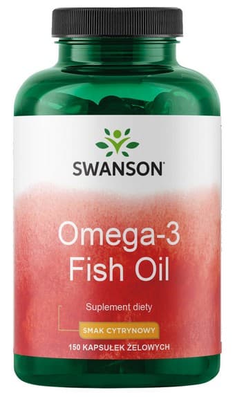 Swanson - Omega-3 Fish Oil, Lemon - 150 Sgels – Swanson packaging