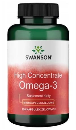 Swanson High Concentrate Omega-3 – 120 mjuka kapslar – Swanson förpackning