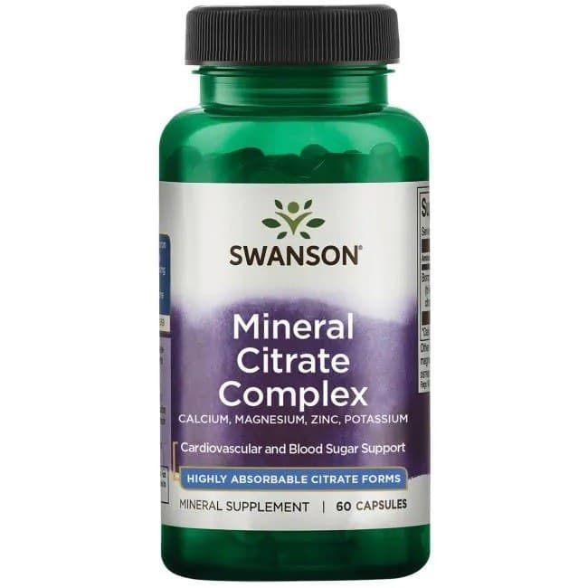 Swanson Mineral Citrate Complex 60 capsules – Swanson verpakking
