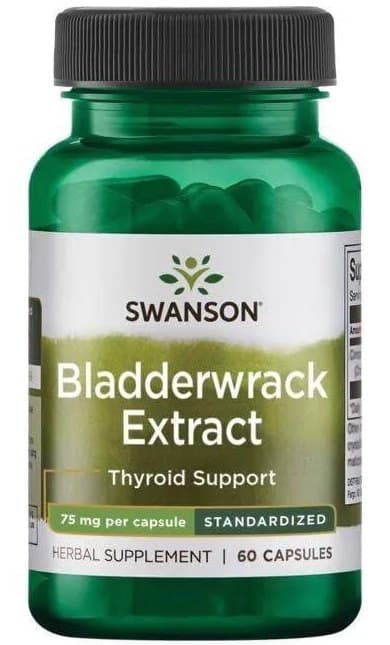 Swanson Brunalg Blad 150 mcg Jod - 60 Kapsułek – Swanson opakowanie