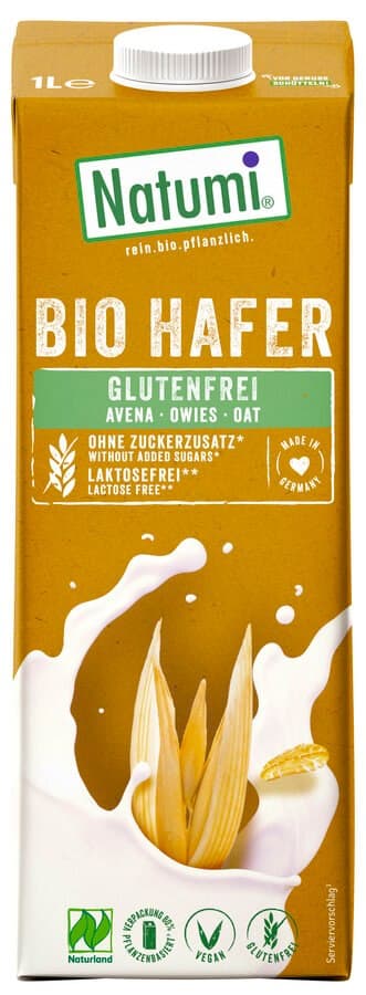 Natumi - Oat Drink Gluten-Free Organic 1l – Natumi förpackning