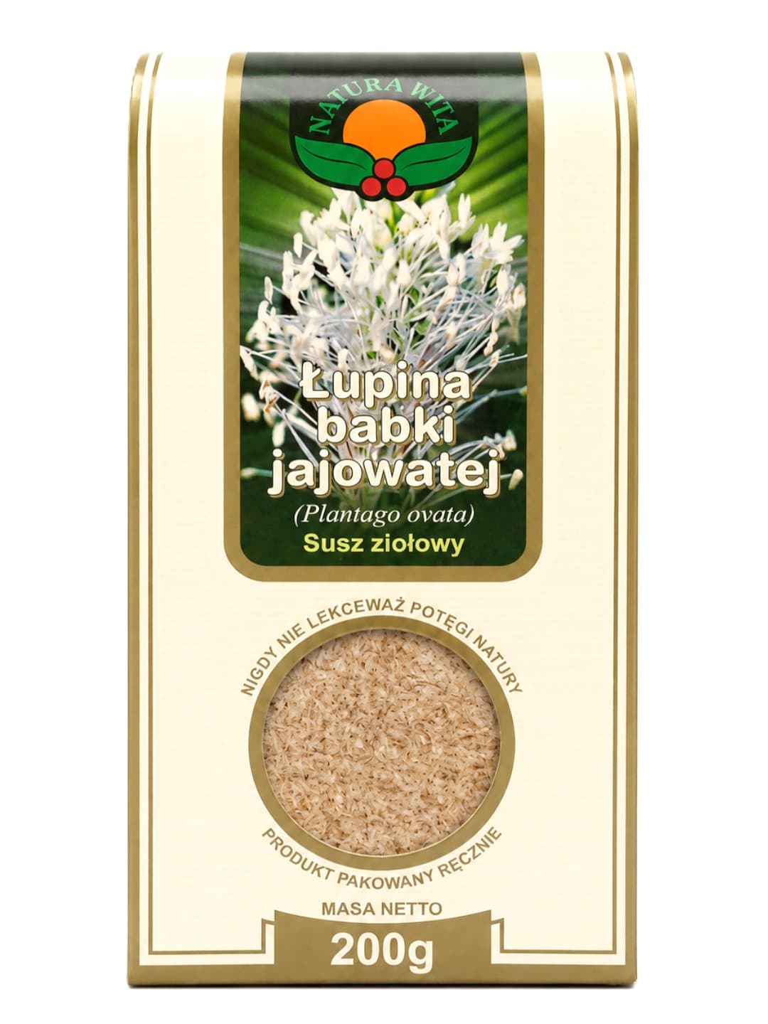 Natura-Wita - Plantago Ovata Husk 200g – Natura-Wita packaging