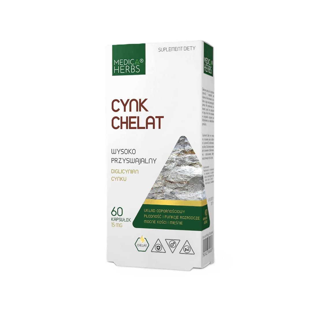 Medica Herbs - Zinc Chelate - 60 capsules – Medica Herbs verpakking