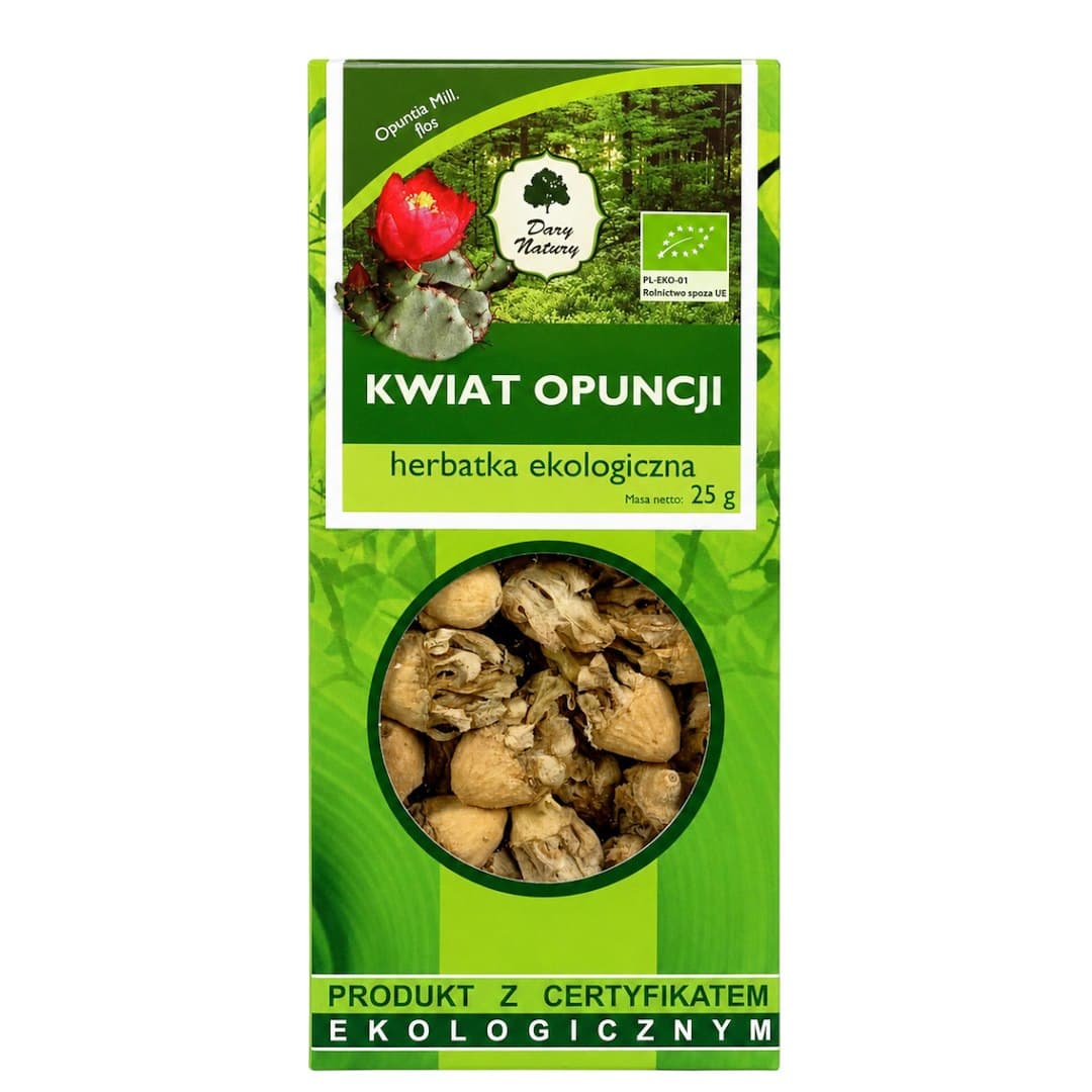 Dary Natury - Organic Prickly Pear Flower 25g – Dary Natury packaging