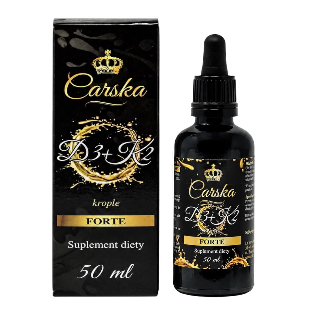 Carska - Vitamin D3 + K2 kapsler 60 stk – Carska opakowanie