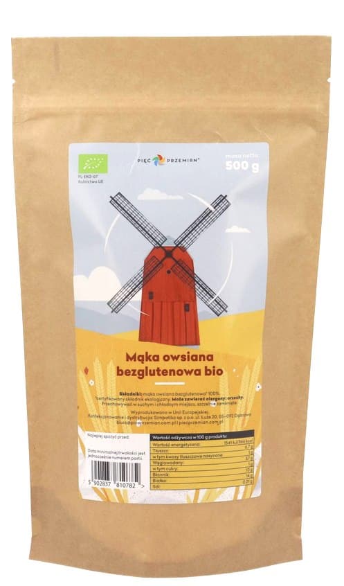 Pięć Przemian - Organic Gluten-Free Oat Products 500g