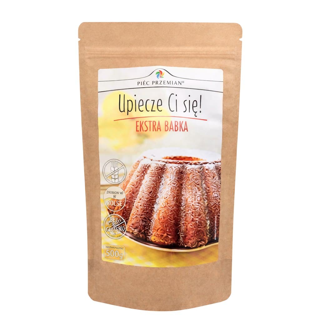 Pięć Przemian - Mezcla para Babka sin gluten 500g – Pięć Przemian empaque