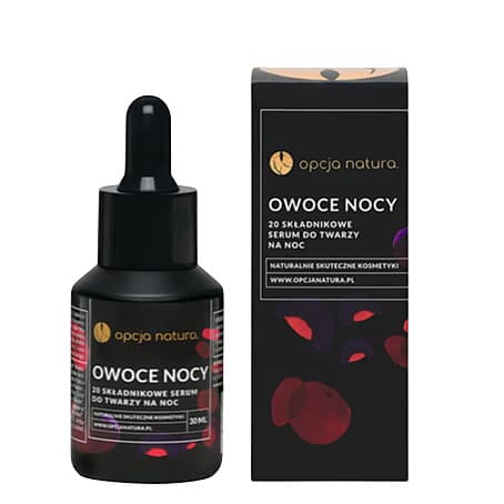 Opcja Natura - Night Fruit Serum - 30ml – Opcja Natura förpackning