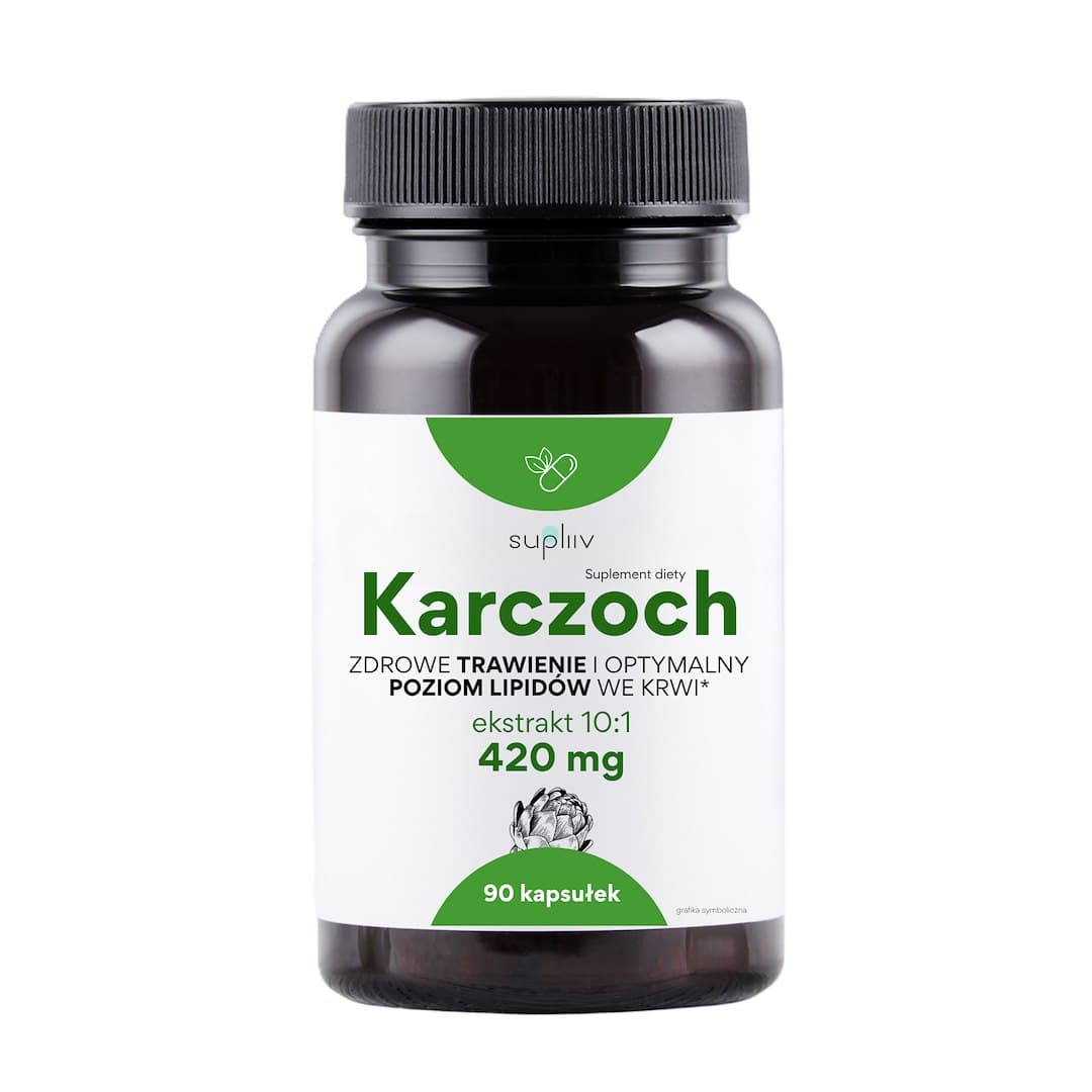 Supliiv - Artichoke Extract 10:1, Kapseln – Supliiv Verpackung
