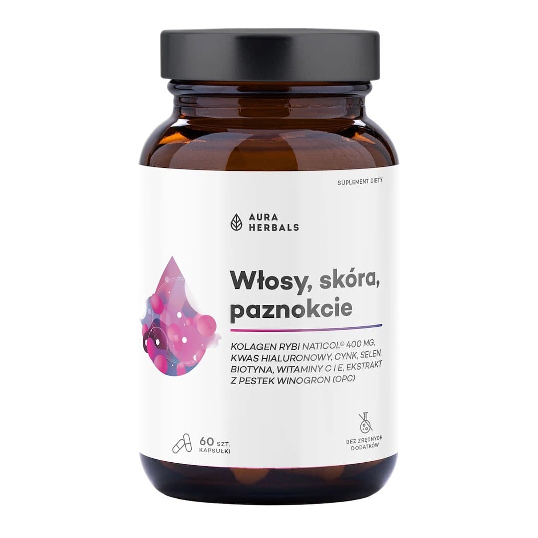 Aura Herbals Fish Collagen - 60 Kapseln – Aura Herbals Verpackung