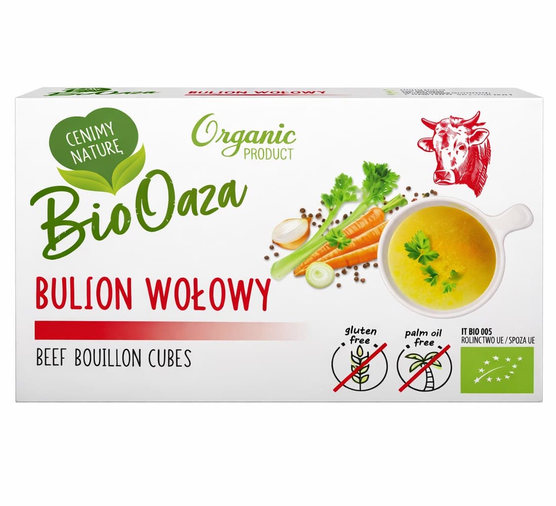 Bio Oaza - Cubo de caldo de carne ecológico 66g