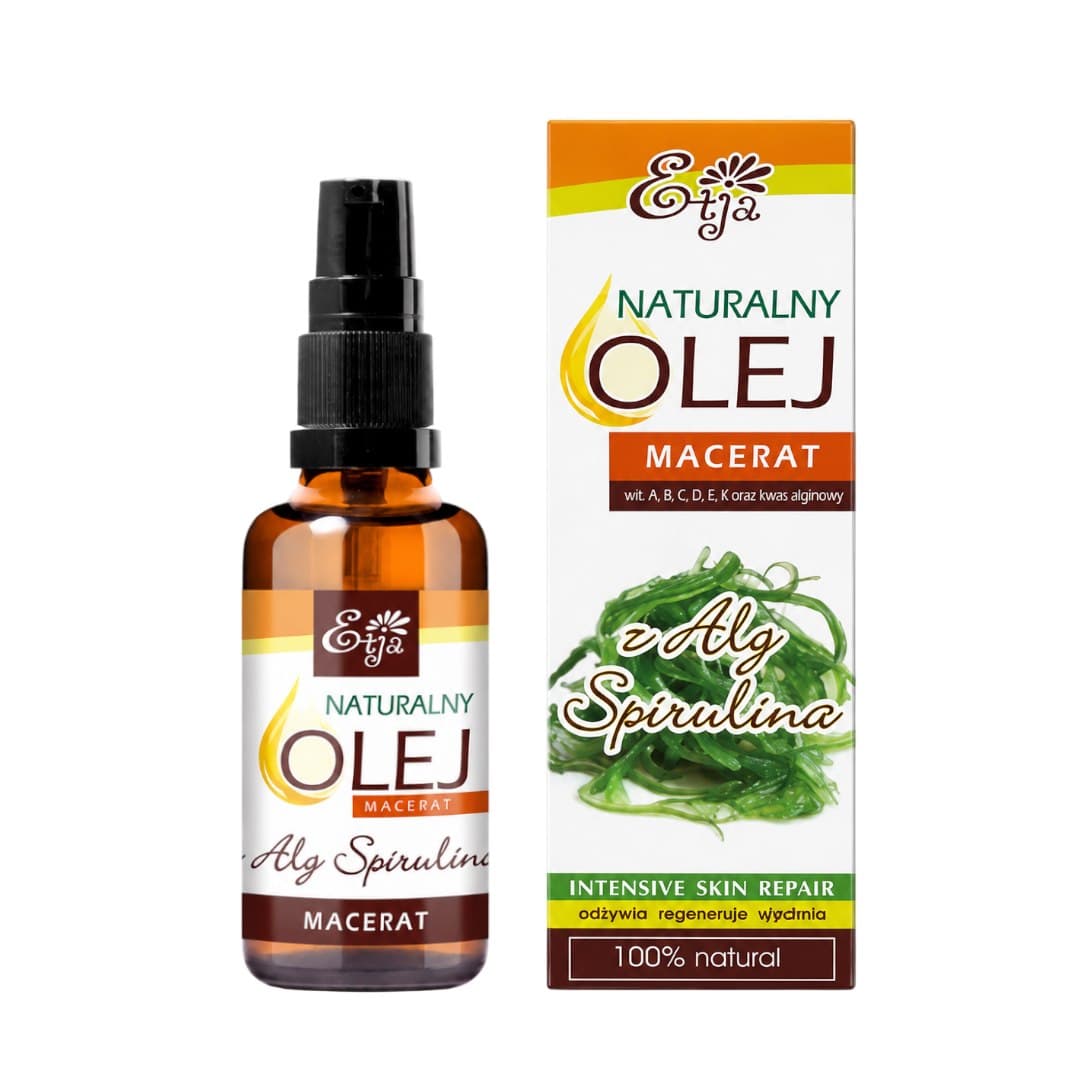 Etja - Macerado de aceite de algas Spirulina 50ml – Etja empaque